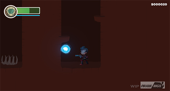 Space Traveling Under Less Favourable Condition - Screenshot first level wip